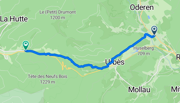 Grande Rue, Fellering nach Route des Sources, Bussang