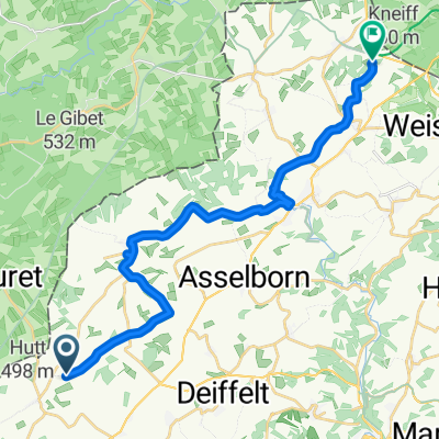 Sentier Pédestre National "Panorama", Trotten nach D'Fenn, Huldingen