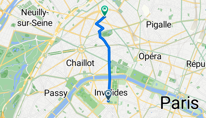 Avenue de Tourville, Paris à Rue Daubigny, Paris