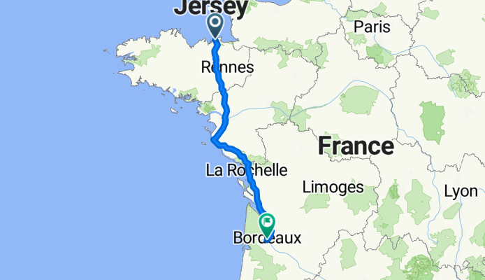 Place Chateaubriand, Saint-Malo to Place Rohan, Bordeaux