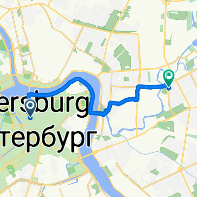 Басков переулок, Санкт-Петербург до улица Передовиков, Санкт-Петербург