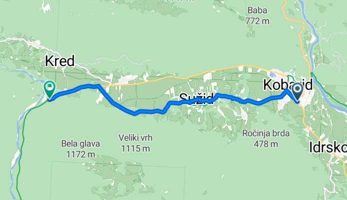 Goriška cesta, Kobarid to Robič, Kobarid