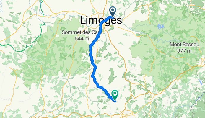 From Saint-Just-le-Martel to Objat