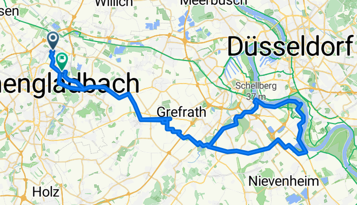 Gatherskamp, Mönchengladbach nach Weiersweg, Mönchengladbach