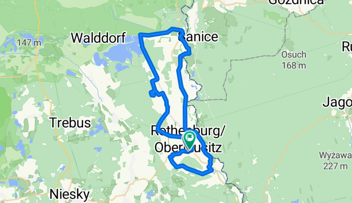Route nach Südstraße