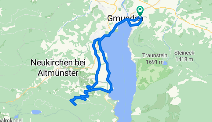 Vom Müllibankerl in Gmunden  auf’d Hochsteinalm und am Traunsee. 🚴🚴♂️
