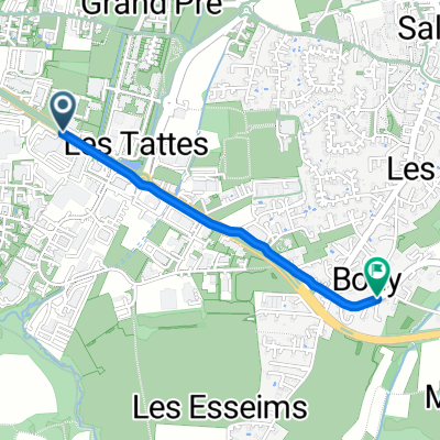 Route de Taninges, Vétraz-Monthoux à Chemin Lapraz, Cranves-Sales