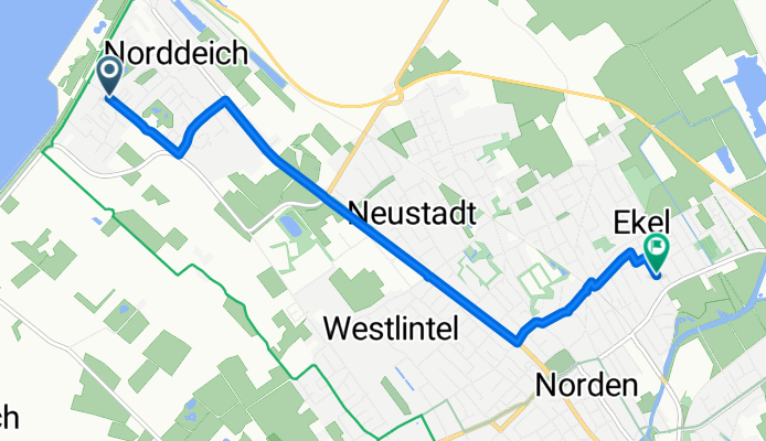 Wichter Weg, Norden nach Juister Straße, Norden