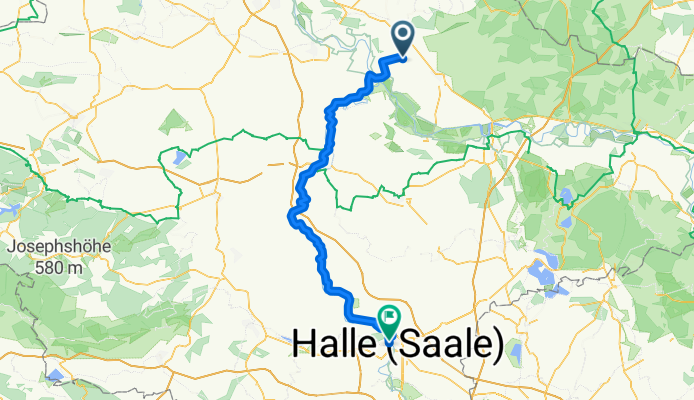 Zerbst nach Halle