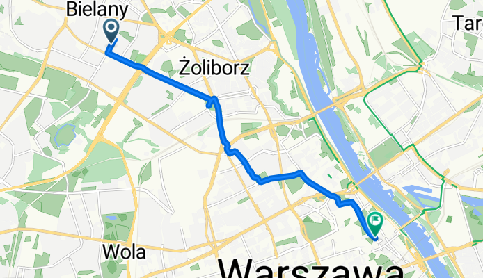 W Perzyńskiego, Varsovie à Topiel, Varsovie