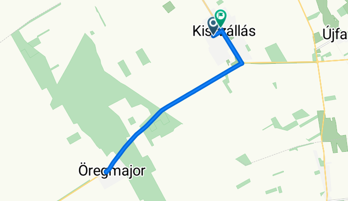 Zöldfa utca, Kisszállás - Fő utca, Kisszállás
