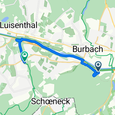 Am Schanzenberg, Saarbrücken nach West, Saarbrücken