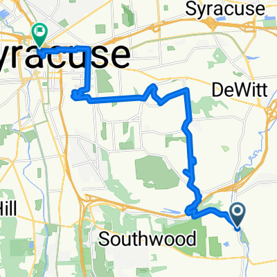 Solvay Rd, Jamesville to E Willow St, Syracuse