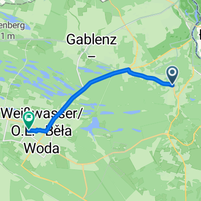 Mühlenstraße, Krauschwitz nach Hermannstraße, Weißwasser/Oberlausitz