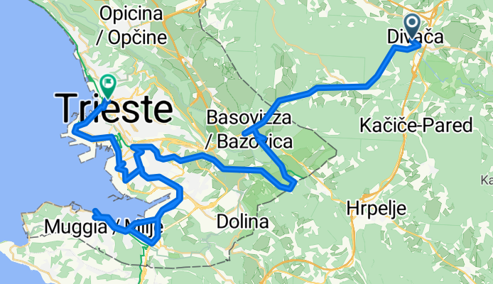 Divača nach triest