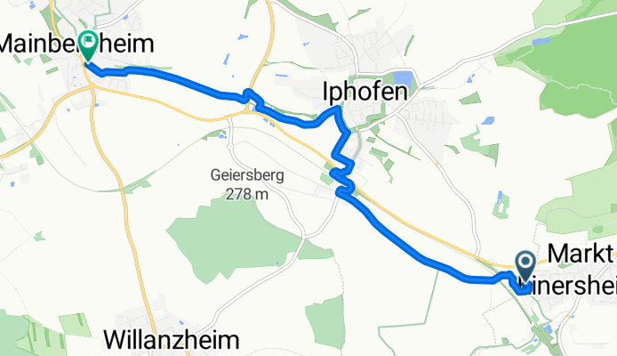 Oberdachstetten - Mainbernheim