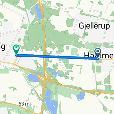 Landbrugsskolestien, Herning to Silkeborgvej, Herning