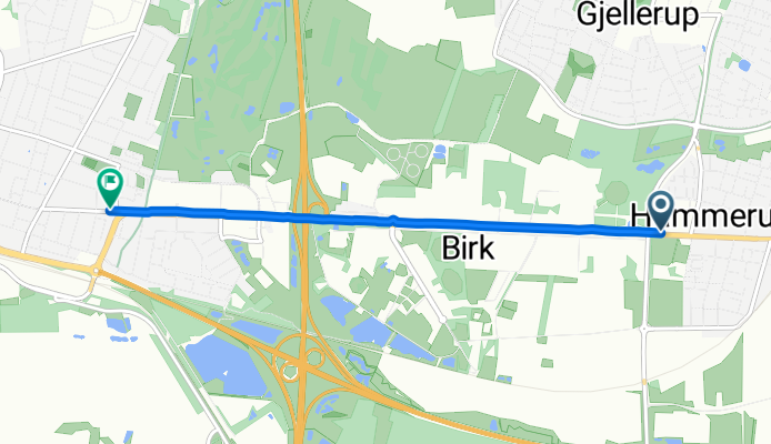 Landbrugsskolestien, Herning to Silkeborgvej, Herning