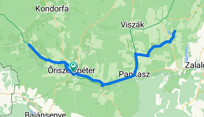 Route to Őriszentpéter
