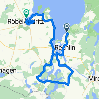 Von Rechlin bis Röbel/Müritz 50km
