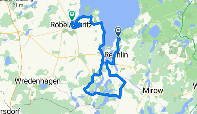 Von Rechlin bis Röbel/Müritz 50km
