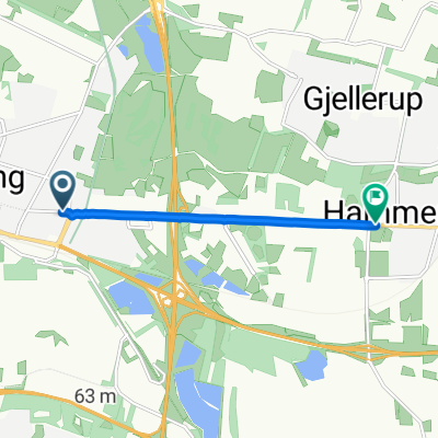 Th Nielsens Gade, Herning to Hammerum Hovedgade, Herning