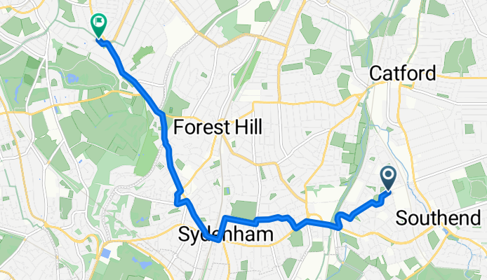 Randlesdown Road, London to Beauval Road, London