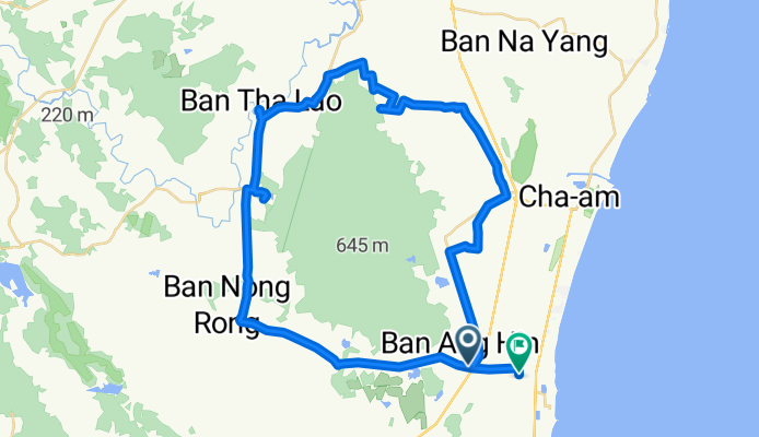 Маршрут в Amphoe Cha-am