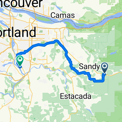 Sandy to SE Naef Rd, Portland