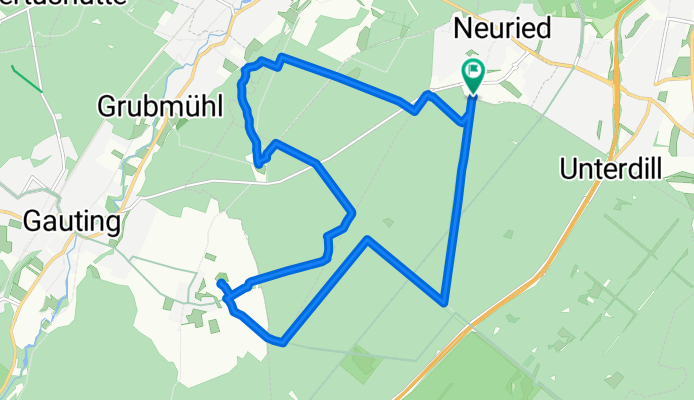 Forstenrieder Park: Neuried - Keltenschanze Buchendorf - Forsthaus Kasten