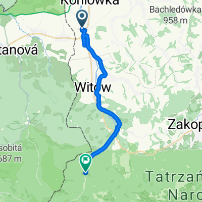 49.375, 19.810 až 49.258, 19.815