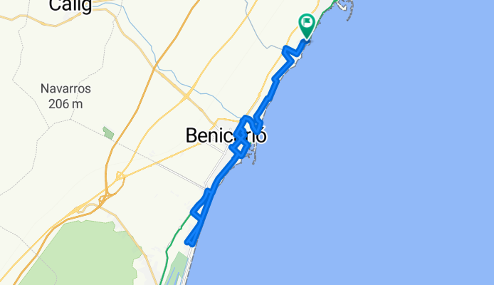 Carrer de la Cala del Puntal S, Vinaròs nach Carrer de la Cala del Puntal S, Vinaròs