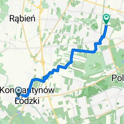Gen J Bema, Konstantynów Łódzki do Kwiatowa, Łódź