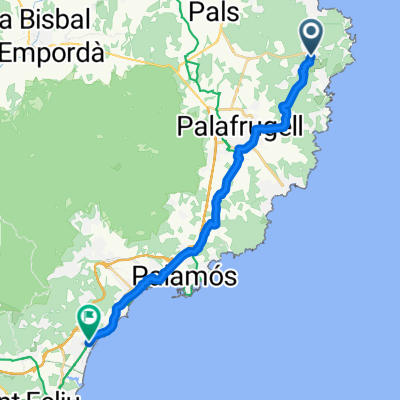 Plaça Flora Marquès i Carreras, Begur to Avinguda del Cavall Bernat, Castell-Platja d'Aro