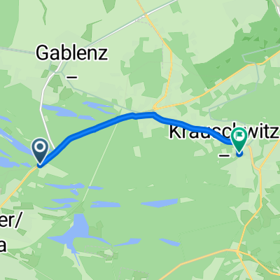 Waldseeweg, Weißwasser/Oberlausitz nach Alte Schloßstraße, Krauschwitz