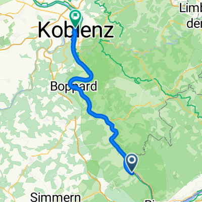 Mainzer Straße, Oberdiebach to Münzplatz, Koblenz