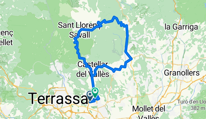 De Plaça de Còrdova 9, Sabadell a Carrer de la Garrotxa 42, Sabadell