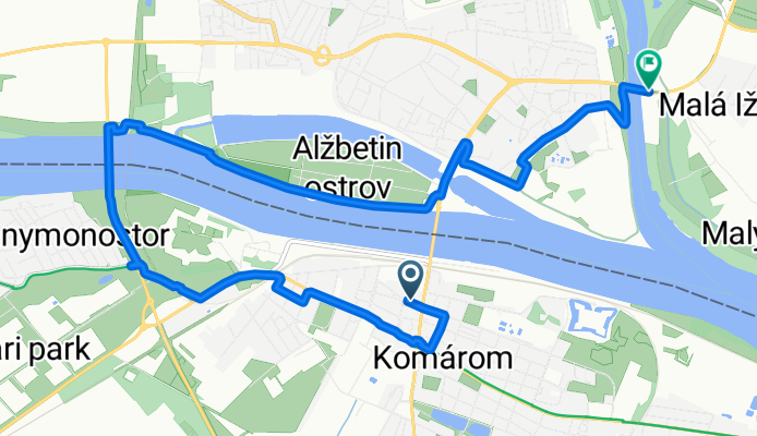 47.746, 18.120 nach 47.762, 18.146ar