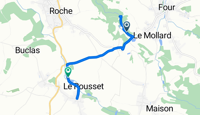 De Route de Roche à Chemin du Rousset