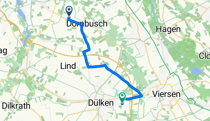 Bocholt, Nettetal nach Heesstraße, Viersen