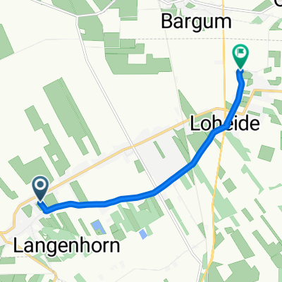 Dorfstraße, Langenhorn nach Sikkeackerweg, Langenhorn