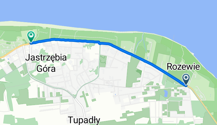 Rozewska, Rozewie do Promenada Światowida, Jastrzębia Góra