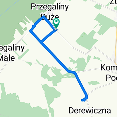 Przegaliny Duże, Komarówka Podlaska do Przegaliny Duże, Komarówka Podlaska