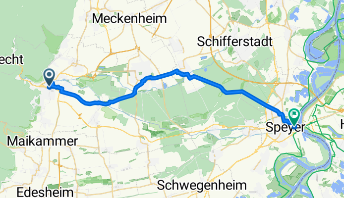 Landauer Straße A nach Kleine Pfaffengasse