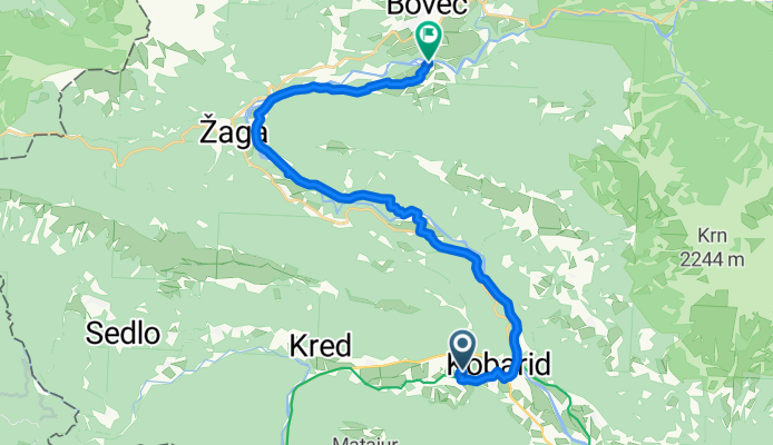 Svino, Kobarid to Daljinska pohodniška pot Juliana Trail, Bovec