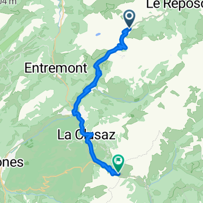 From Le Reposoir to La Clusaz