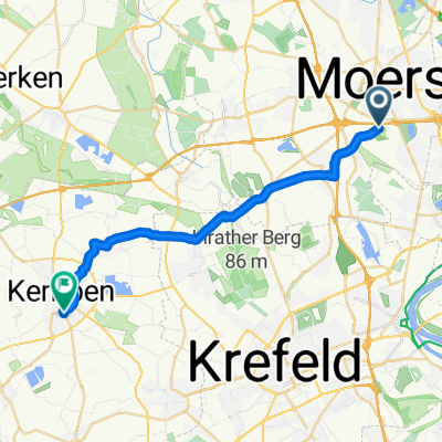 Vinngrabenstraße, Moers nach Dahlienweg, Kempen