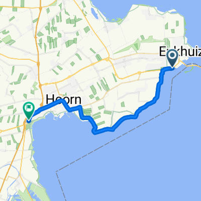 Westfrisiaweg, Enkhuizen nach De Hulk, Berkhout