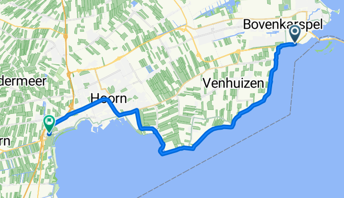 Westfrisiaweg, Enkhuizen nach De Hulk, Berkhout
