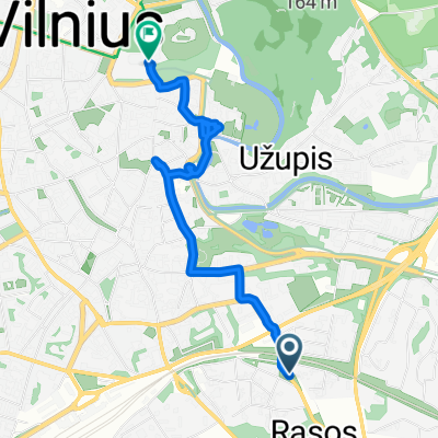 Trasa do Valdovų rūmai